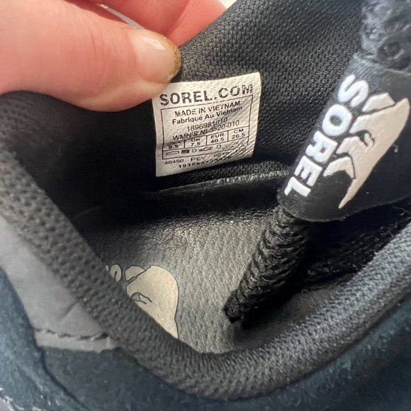 Sorel Kinetic Light Strap Sneaker black suede size 9.5 - Picture 5 of 11